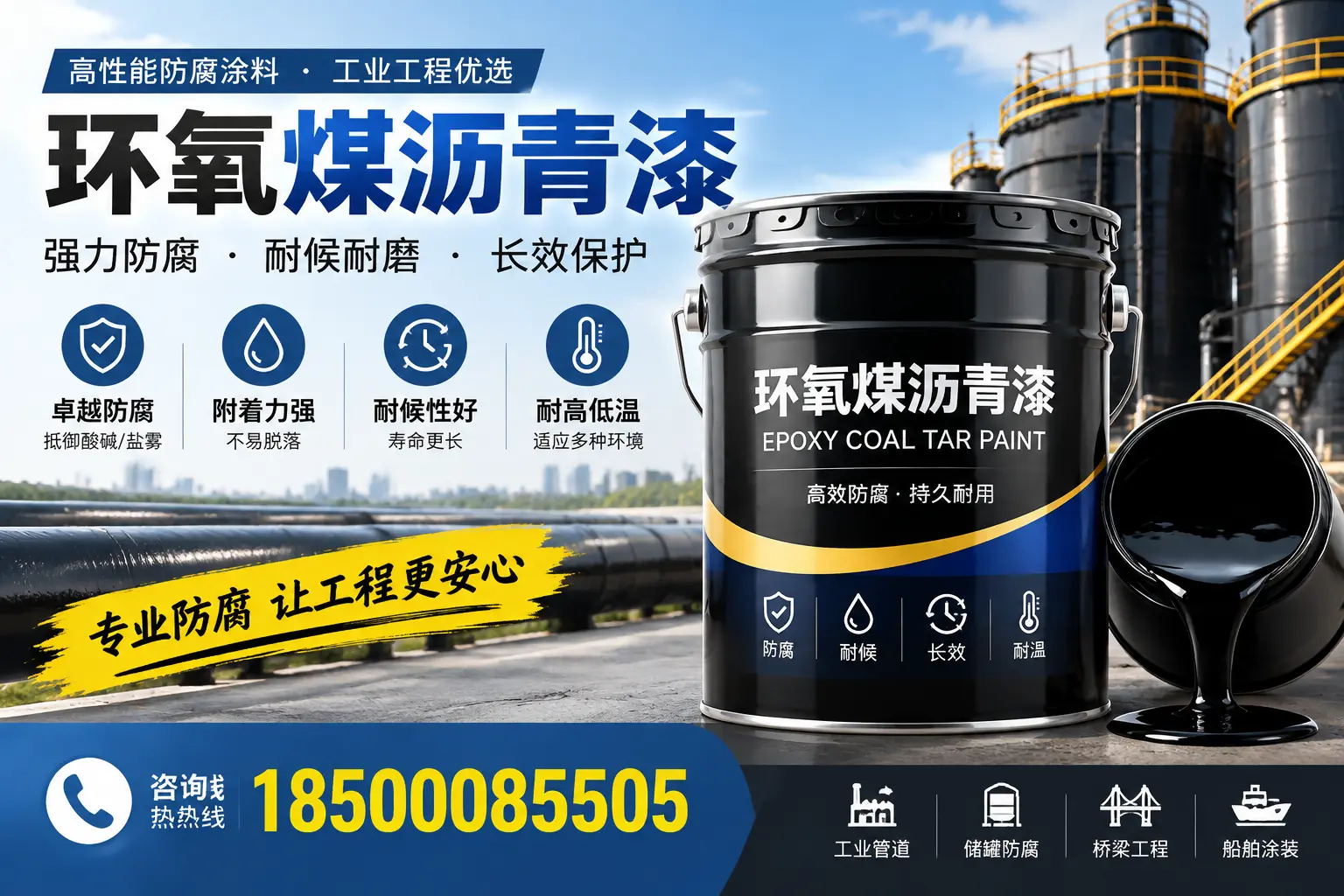 环氧煤沥青漆的施工方法与注意事项，确保在廊坊顺利完成